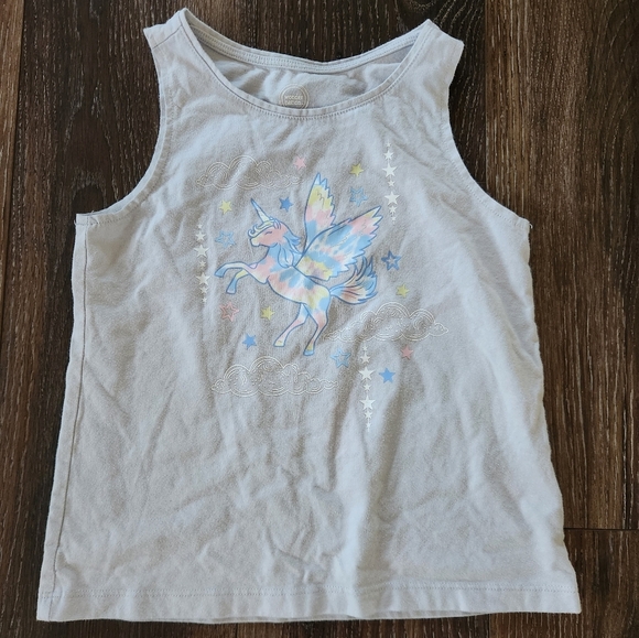 Wonder Nation Girls Unicorn Tank Top Size Medium 7-8 - Picture 1 of 4